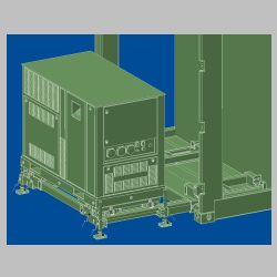 manipulace - stojan elektrocentrály - výsuv z kontejneru - 2